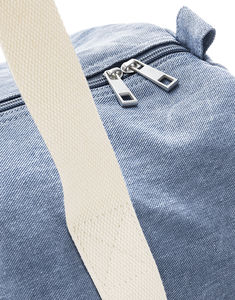 Bagagerie personnalisée | Denim Barrel Bag Light Denim