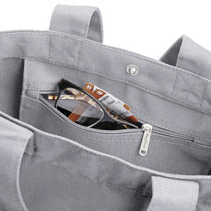 Cabas publicitaire | Canvas Day Bag Light Grey