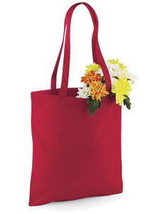 Sac coton à anses longues publicitaire | Tasche Classic Red