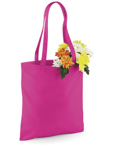 Sac coton à anses longues publicitaire | Tasche Fuchsia