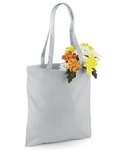 Sac coton à anses longues publicitaire | Tasche Light Grey