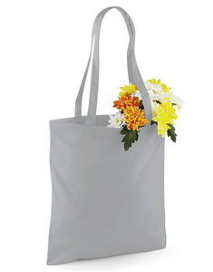 Sac coton à anses longues publicitaire | Tasche Pure Grey