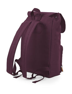 Sac à dos vintage publicitaire | Vintage Laptop Backpack Burgundy