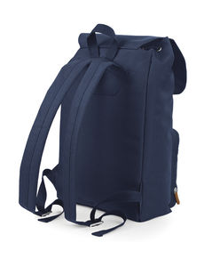 Sac à dos vintage publicitaire | Vintage Laptop Backpack French Navy