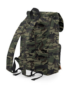 Sac à dos vintage publicitaire | Vintage Laptop Backpack Jungle Camo