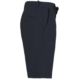 Bermuda personnalisable en lyocell et lin homme Navy Blue