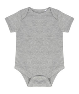 Body enfant publicitaire | Short sleeved bodysuit Heather Grey