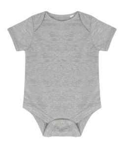 Body enfant publicitaire | Short sleeved bodysuit Heather Grey