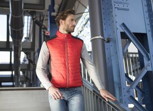 Bodywarmer bi-matière matelassé publicitaire | Skipper 2