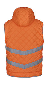 Bodywarmer fluo publicitaire unisexe avec détails réfléchissants | Bankim Fluo Orange