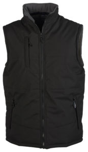 Bodywarmer matelassé et polaire publicitaire | Regate   Black