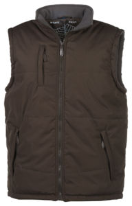 Bodywarmer matelassé et polaire publicitaire | Regate   Brown