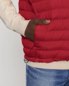 Bodywarmer recyclé homme publicitaire | Stanley climber Red 1