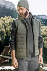 Bodywarmer publicitaire GOTS en maille homme  8