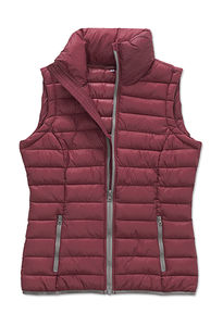 Bodywarmer personnalisé homme sans manches avec capuche | Active Padded Vest Women Bordeaux