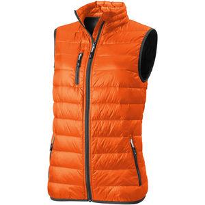 Bodywarmer publicitaire duvet léger femme Fairview Orange