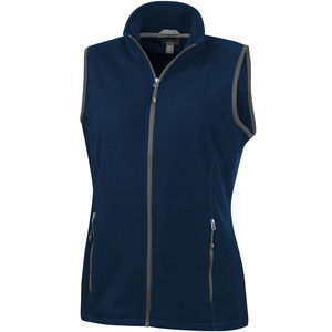 Bodywarmer publicitaire micro polaire femme Tyndall Marine