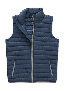 Bodywarmer personnalisé femme sans manches avec capuche | Active Padded Vest Dark Blue