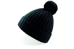 Bonnet avec pompon publicitaire | Chic Black