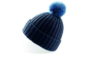 Bonnet avec pompon publicitaire | Chic Navy