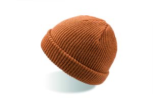 Bonnet avec revers publicitaire | Skate Light brown