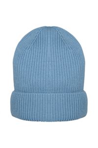 Bonnet personnalisé écoresponsable en laine mérinos unisexe Cool Blue