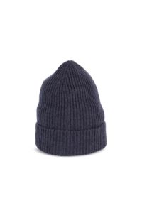 Bonnet personnalisé en laine mérinos unisexe Navy Blue Heather