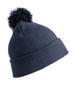 Bonnet publicitaire | Pom pom Navy