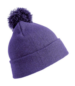 Bonnet publicitaire | Pom pom Purple