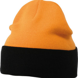 Bonnet Publicitaire - Lyrra Orange Noir