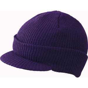 Bonnet Publicitaire - Qoxoo Aubergine