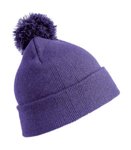 Bonnet personnalisable | Pom pom J Purple