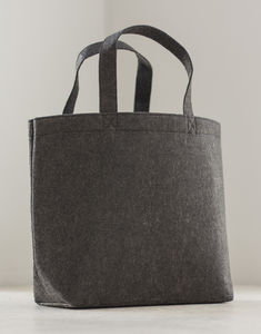 Cabas publicitaire | Large Felt Shopper Charcoal Melange