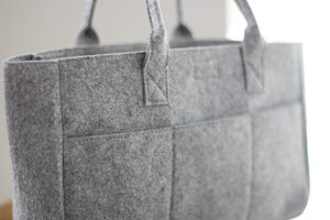 Cabas publicitaire | Pocket Felt Shopper Grey Melange