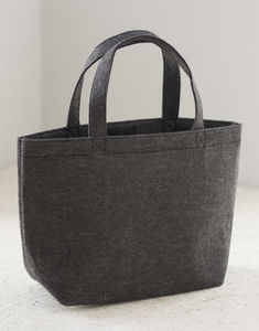 Cabas publicitaire | Small Felt Shopper Charcoal Melange