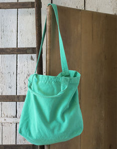 Cabas publicitaire | Zipped Canvas Shopper Seafoam