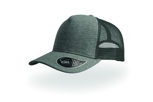 Casquette 5 pans style trucker en jersey publicitaire | Rapper jersey Dark Grey