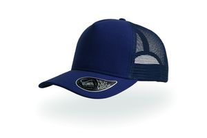 Casquette 5 pans style trucker en jersey publicitaire | Rapper jersey Navy