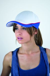 Casquette 6 pans constratée publicitaire | Racing