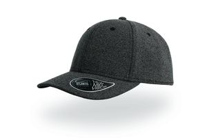 Casquette 6 pans Mid Visor effet chiné publicitaire | Loop Black