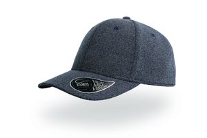 Casquette 6 pans Mid Visor effet chiné publicitaire | Loop Navy