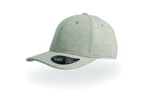 Casquette 6 pans Mid Visor jersey publicitaire | Feed Light Grey