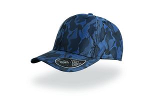 Casquette 6 pans Mid Visor style camouflage publicitaire | Phase Royal