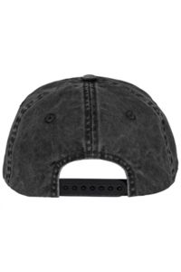 Casquette personnalisable coton bio effet déchiré unisexe Washed Black