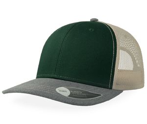 Casquette personnalisable | Dogmau Beige Grey Melange Bottle Green