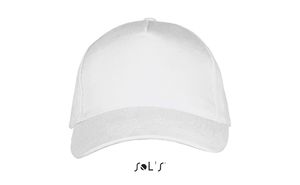 Casquette publicitaire 5 panneaux | Long Beach Blanc