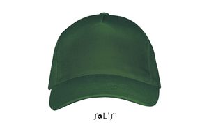 Casquette publicitaire 5 panneaux | Long Beach Vert bouteille