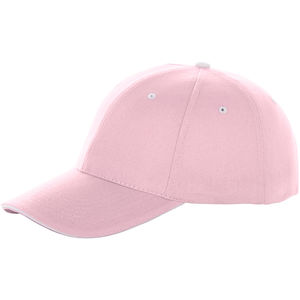 Casquette personnalisée 6 panneaux sandwich Brent Light Pink