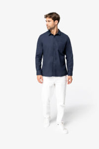 Chemise entreprise écologique en flanelle homme 1