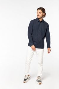 Chemise entreprise écologique en flanelle homme 14